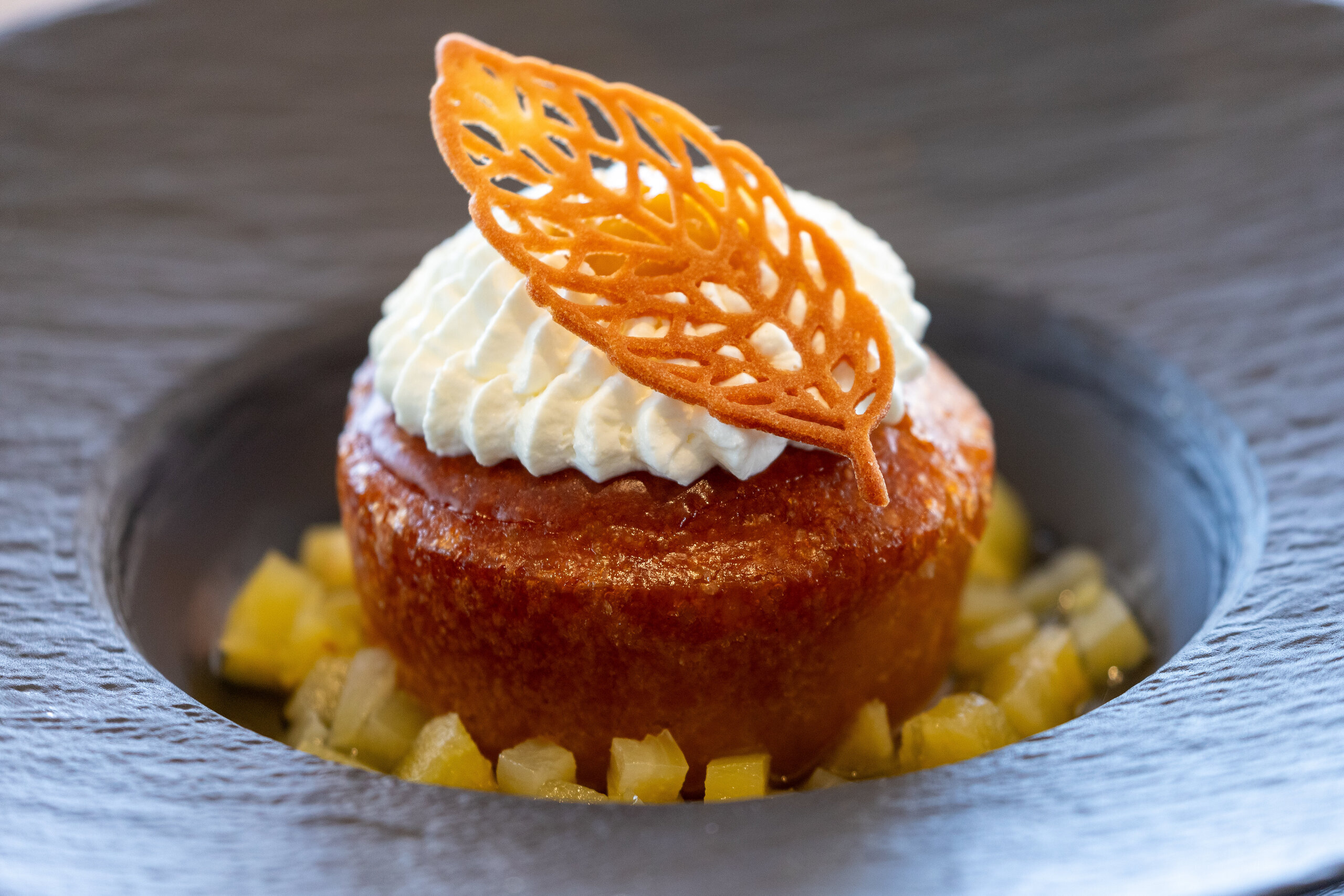 baba au rhum au restaurant les tamaris à andernos